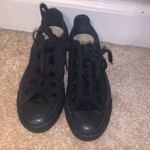 All Black Converse